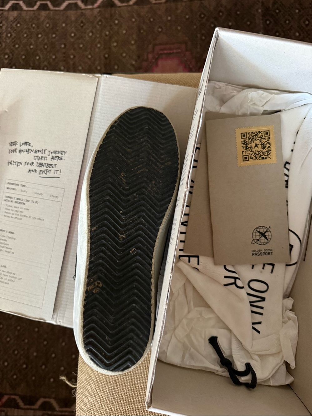 Golden Goose Super-Star Camouflage Sneakers with Pink Star - Picture 15 of 16